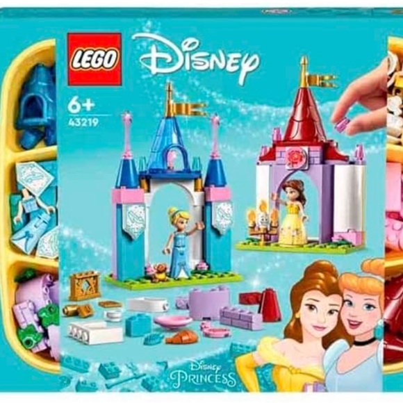 NWT LEGO Disney Princess Creative Castle 140 pc Set Belle & Cinderella 43219 - Picture 2 of 8